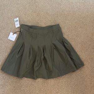Olive green pleated skirt! New with tags, super cute, great quality
